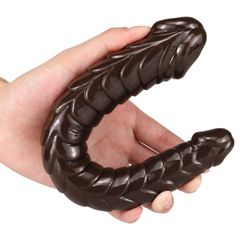 Dual - Ended Dildo with Dragon Scale Texture-thumb-4