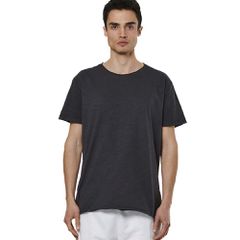 Body Action Men's Slub Textured T-Shirt Μαύρο 053528-01 (Body Action)