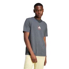 adidas Sportswear Men's Lounge Pizza T-Shirt Γκρι Σκούρο JN2400 (adidas Sportswear)
