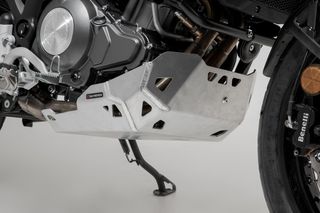 SW-MOTECH προστατευτική ποδιά αλουμινίου για Benelli TRK 502 X (18-) Ασημί
