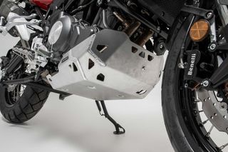 SW-MOTECH προστατευτική ποδιά αλουμινίου για Benelli TRK 502 X (18-) Ασημί-thumb-1