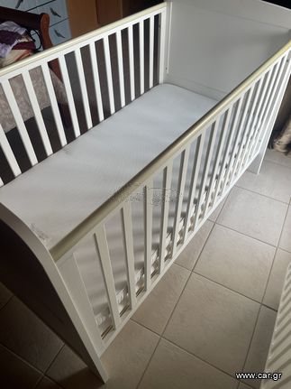 Παιδική κούνια κρεβάτι με στρώμα