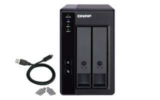 QNap TR-002 Θήκη για 2 Σκληρούς Δίσκους 3.5" SATA III με σύνδεση USB 3.1 Type-C