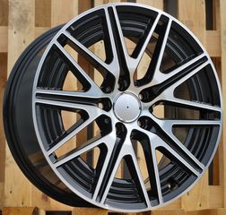 Mercedes Style 102 7.5x18 5x112 ET40 Black Face Machined