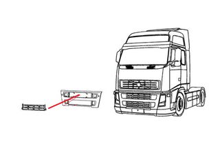 Κάτω Γρίλια Μάσκας για Volvo FH 2008FM2-thumb-1