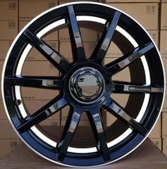 Mercedes Style 119 9x18 5x112 ET35 Black Glossy Lip