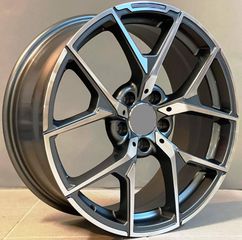 Mercedes Style 137 9x18 5x112 ET35 Gun Metal Face Machined