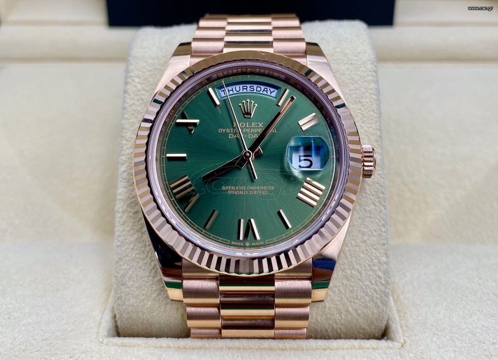 Rolex Day-Date 40mm Green Dial