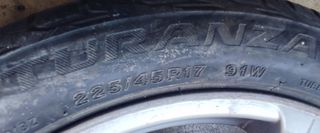 ΖΑΝΤΟΛΑΣΤΙΧΑ BMW 17" με ελαστικά 2254517 BRIDGESTONE (5×120) τέσσερα μεταχειρισμένα***TYRES SHOP PARADISIS***-thumb-1