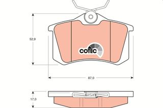 Τακάκια φρένων AUDI / SEAT / SCODA / VW / OPEL / DS / FORD / CITROEN / PEUGEOT / RENAULT 4B0698451, 1K0 698 451 J, 1J0 698 451 P, 5K0 698 451 B, 5Q0 698 451 A, 1J0 698 451 J