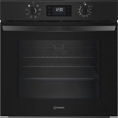 Indesit IO K58HS B Εντοιχιζόμενος φούρνος 71lt , Π59,6 εκ. , Μαύρος , Υδρόλυση