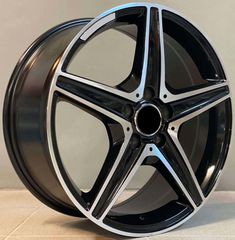Mercedes Style 555 8x18 5x112 ET45 Black Face Machined