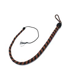 Leather Whip Black & Brown 90 cm-thumb-3