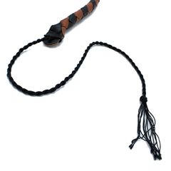 Leather Whip Black & Brown 90 cm-thumb-1