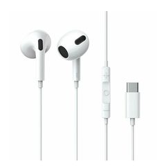 Handsfree In-Ear USB-C Με Μικρόφωνο Λευκά Baseus Encok C17