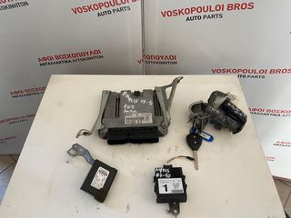 TOYOTA AURIS 1.400cc 1ND ΠΛΗΡΕΣ ΣΕΤ ΕΓΚΕΦΑΛΟΣ ΚΛΕΙΔΙ IMMOBILIZER 2007-2010 ΚΩΔΙΚΟΣ ΕΓΚΕΦΛΟΥ 89661-02E10