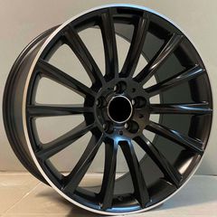 Mercedes Style 911 8.5x18 5x112 ET48 Black Matt Lip