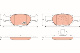 Τακάκια φρένων FIAT / LANCIA 9947934, 77362190, 71752981, 9947891
