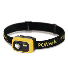 Φακός κεφαλής PCW12D LED 6500-7000 K με φωτεινότητα 300 lumens απόσταση δέσμης φωτός έως και 89μ ρυθμιζόμενη γωνία κλίσης και λειτουργία SOS