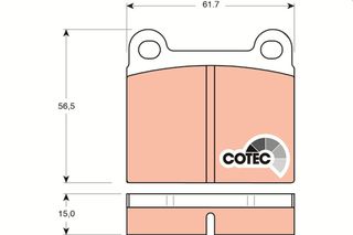 Τακάκια φρένων ALFA ROMEO / AUDI / BMW / FORD / MERCEDES BENZ / OPEL / SAAB / VW / VOLVO 60729251, 60727286, 34111116619, 91075504, 0014200620, 0004206220