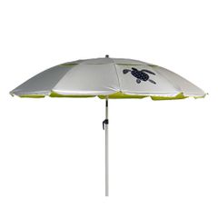 Ομπρέλα παραλίας αλουμινίου SUMMER CLUB EDEN 225 αντιανεμική με διάμετρο Φ225cm & προστασία UPF50+ χρώμα Silver-Lime ( 18345 )
