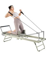 Εξοπλισμός γυμναστικής για το σπίτι VEVOR Foldable Pilates Reformer Pilates