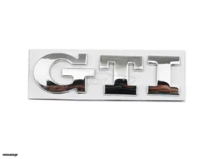 Αυτοκόλλητο μεταλλικό ανάγλυφο χρώμιο - GTi