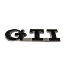 Αυτοκόλλητο μεταλλικό ανάγλυφο μαύρο - GTi-thumb-1