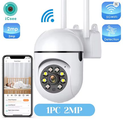OEM Κάμερα Wifi 4MP για εξωτερικούς χώρους, 2K HD, PTZ, IP κάμερα ασφαλείας, αυτόματη ανίχνευση, παρακολούθηση, εσωτερική, βρεφική, νυχτερινή, έγχρωμη κάμερα παρακολούθησης, ICSee