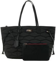 FRNC Τσάντα Shopper, ιδανική επιλογή για όλες τις ώρες της ημέρας, φοριέται περασμένη στον ώμο. Το κύριο μέρος της τσάντας κλείνει με κλιπ.