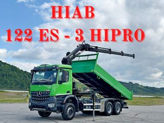 Dump + Crane Mercedes-Benz 2015 AROCS 2636 * HIAB 122 ES - 3 HIPRO * 6x4
