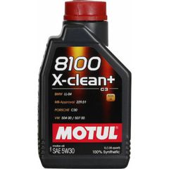 Motul Συνθετικό Λάδι Αυτοκινήτου 8100 X-Clean+ 5W-30 C3 1lt