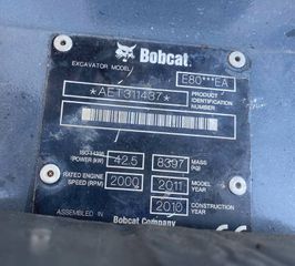Εκσκαφέας Με Λάστιχα Bobcat 2011 Ε80-thumb-7