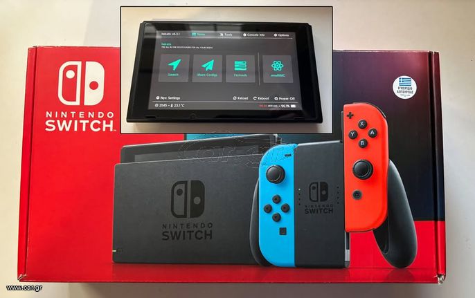 PicoFly Modded Nintendo Switch - Τέλεια κατάσταση - πλήρες στο κουτί του