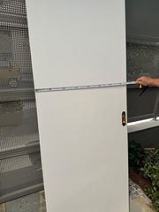 Πόρτα συρόμενη λευκή σατινέ