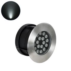 Φωτιστικό UNDERGROUND-SINA χωνευτό σποτ δαπέδου LED 4500Κ 18W 1710lm 15° DC 24V IP68 Φ20xΥ11cm ανοξείδωτο ατσάλι
