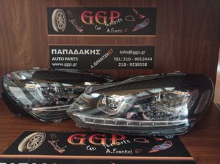 Volkswagen (vw)	Golf 6	2008-2013	Φανάρι Εμπρός Αριστερό και Δεξί Τύπου Lexus LED / Imitation / Γ