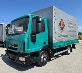 Καρότσα Κουρτίνα Iveco 2009 75E18 Κοντο 4.40 Καροτα Υδραυλικη πορτα!!