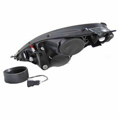 Μπροστινά Φανάρια Set Για Toyota Celica T230 99-05 Angel Eyes & Led Μαύρα H7/H1 Manual Eagle Eyes