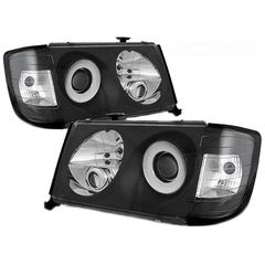 Μπροστινά Φανάρια Set Για Mercedes-Benz E-Class W124 93-95 Projectors Μαύρα H1/H1/H3 Manual Sonar