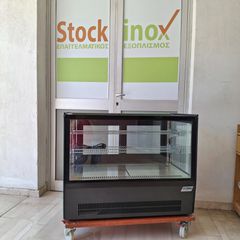 Επιτραπέζια βιτρίνα ψυχόμενη, με διπλά ίσια τζάμια & αέρα, 90*53*73 εκ, DYNAMIC GN900RT. ΣΕΤ με βιτρίνα θερμαινόμενη. Ποιότητα & Τιμή Stockinox