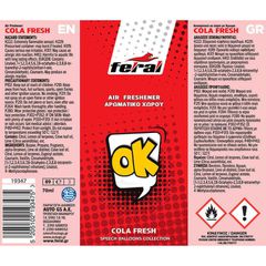Αρωματικό Αυτοκινήτου Spray Feral Speech Collection OK 70ml