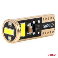 Amio - ΛΑΜΠΑΚΙΑ LED T10e W5W 12/24V 3x2055 SMD LED CAN-BUS ΛΕΥΚΟ - 2 ΤΕΜ. (03720/AM)-thumb-2