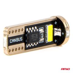 Amio - ΛΑΜΠΑΚΙΑ LED T10e W5W 12/24V 3x2055 SMD LED CAN-BUS ΛΕΥΚΟ - 2 ΤΕΜ. (03720/AM)-thumb-3