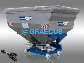 Λιπασματοδιανομέας Graecus 2025 Λιπασματοδιανομέας τετράγωνος με μηχανικό και υδραυλικό έλεγ