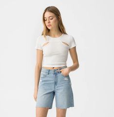 Παιδικό T-shirt ριπ λευκό Tiffosi (12-16 ετών) 10059243