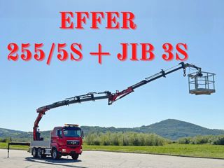 Γερανοί - Φορτηγά Με Γερανό MAN 2012 TGS 28.480 * EFFER 255/5S + JIB 3S + FUNK * 6x4 * TOP