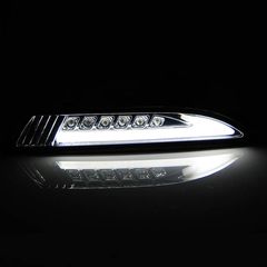 Μπροστινά Φλας Για Vw Scirroco 08-14 Led Tube & DRL Χρώμιο 2 Τεμάχια Reliable Auto Parts