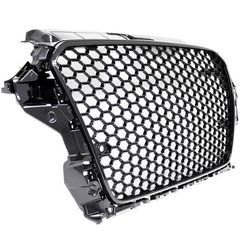 Μάσκα Για Audi A3 8V 12-16 RS3 Look Κυψελωτή Γυαλιστερό Μαύρο 1 Τεμάχιο