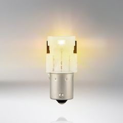 Λάμπες Led Για Φλας P21W BA15S Πορτοκαλί 12volt 1.3 watt Osram 7506DYP-02B 2 Τεμάχια